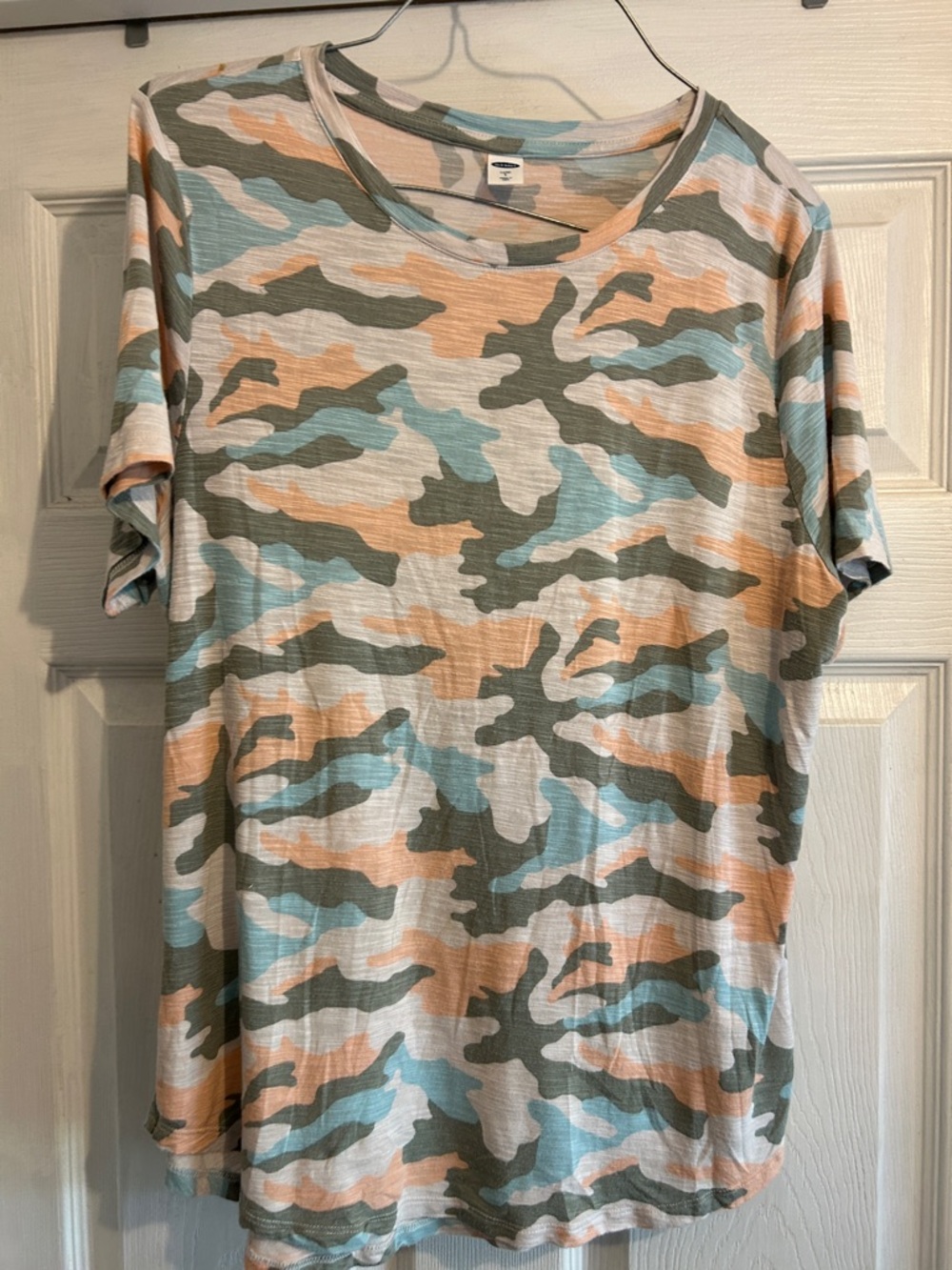 Old Navy Short-Sleeve Camo Tee - Sage, Peach & Light Blue